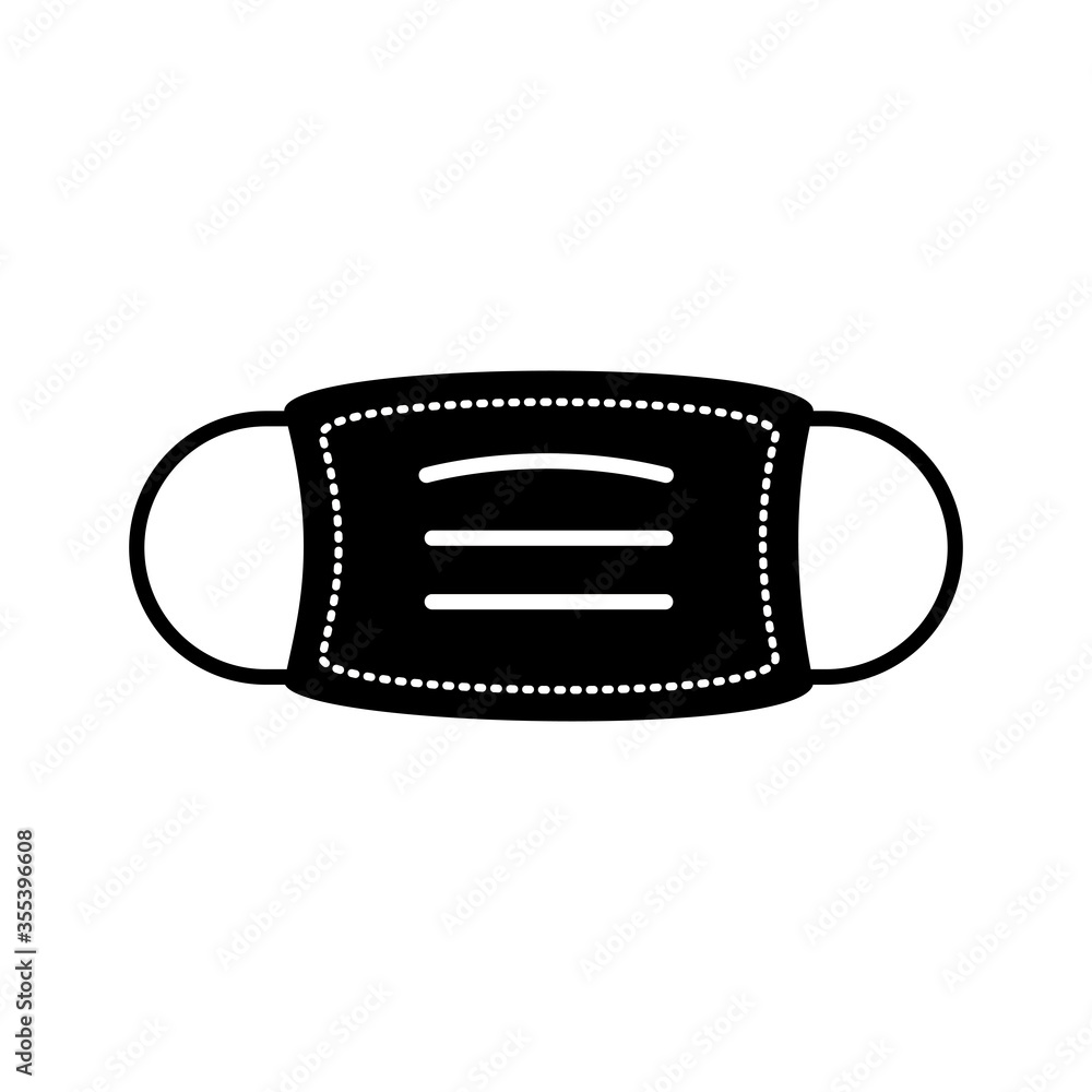 face mask accessory silhouette style face mask accessory silhouette style