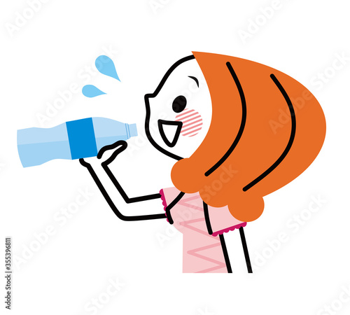 女性　水分補給　経口補水液