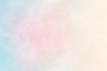 Multicolored pastel abstract background.Gentle tones paper texture. Light gradient.  The colour is soft and romantic.