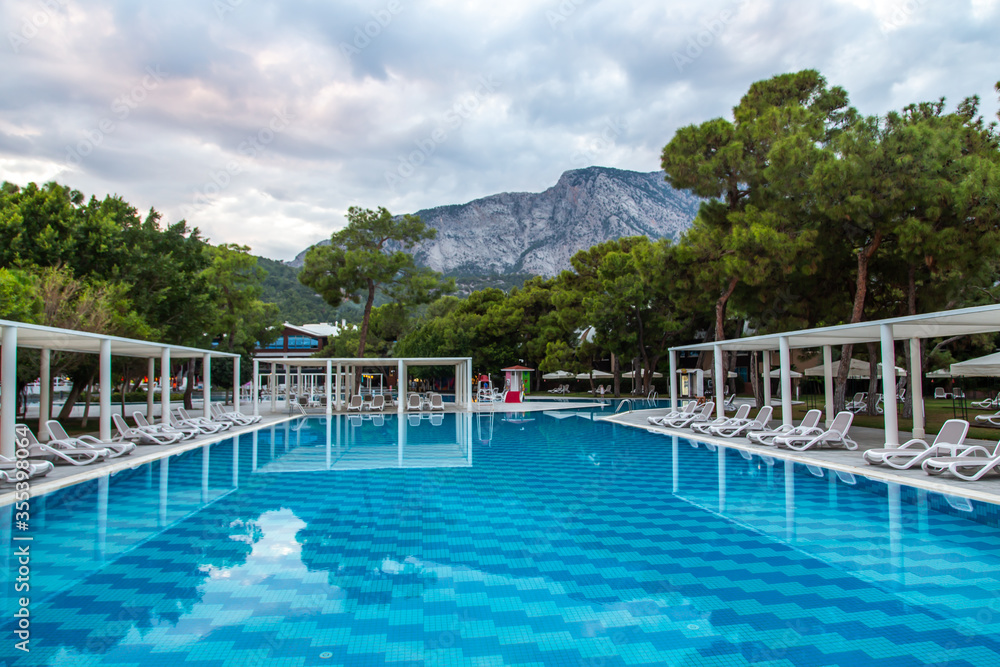 Pool at a hotel in Turkey