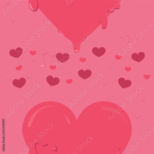 seamless heart patterns background