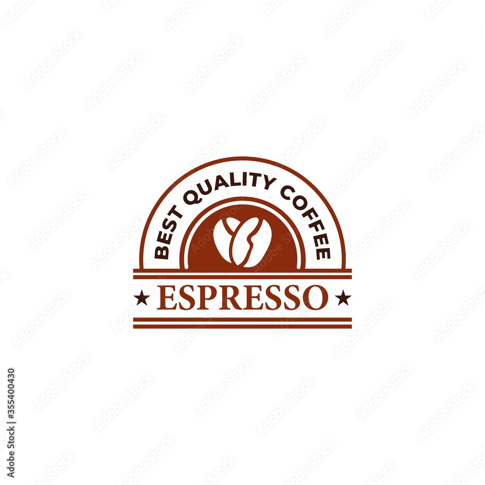 Coffee espresso vintage logo, stamp, badge 