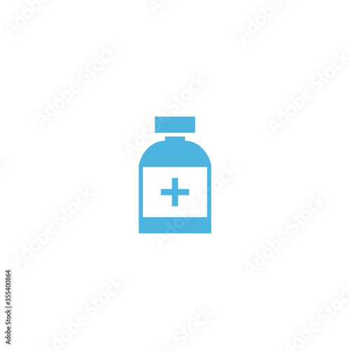 pills bottle icon vector logo trendy design
