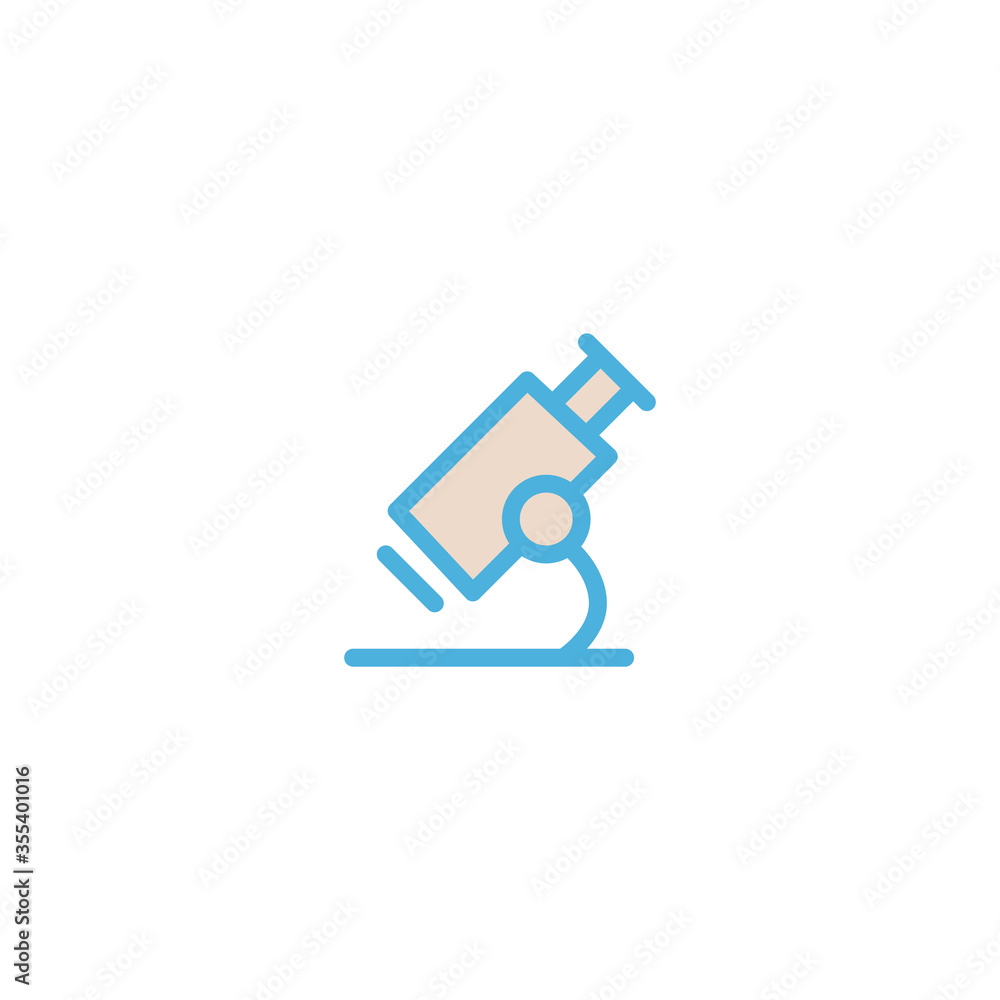 microscope icon flat vector logo design trendy microscope icon flat vector logo design trendy