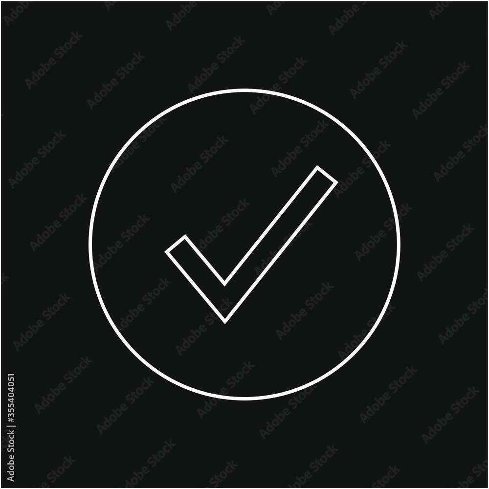 Check mark and X mark icon. illustration for web and mobile design. Check mark and X mark icon. illustration for web and mobile design.