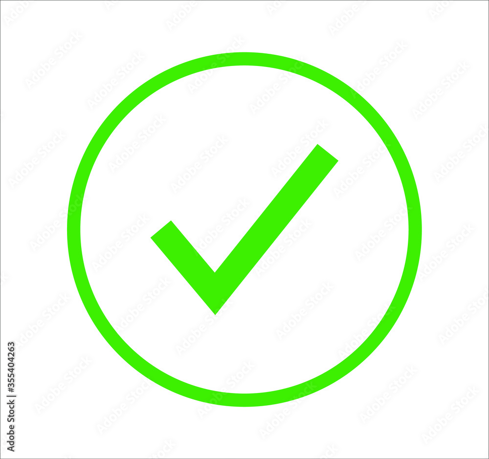 Check mark and X mark icon. illustration for web and mobile design. Check mark and X mark icon. illustration for web and mobile design.