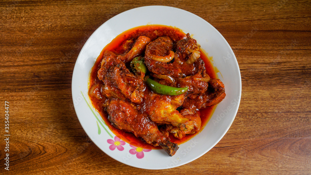 Ayam masak merah is a Malaysian traditional dish Ayam masak merah is a Malaysian traditional dish