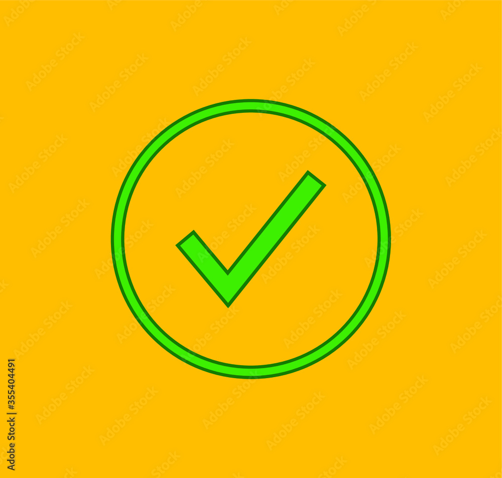 Check mark and X mark icon. illustration for web and mobile design. Check mark and X mark icon. illustration for web and mobile design.