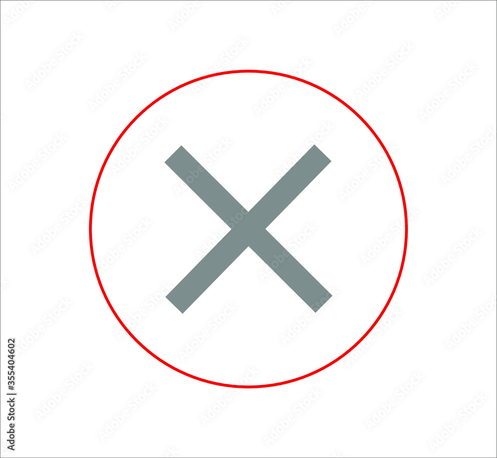 Check mark and X mark icon. illustration for web and mobile design. Check mark and X mark icon. illustration for web and mobile design.