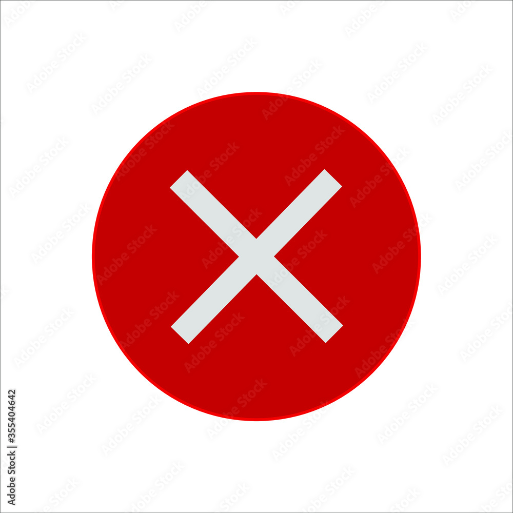 Check mark and X mark icon. illustration for web and mobile design. Check mark and X mark icon. illustration for web and mobile design.