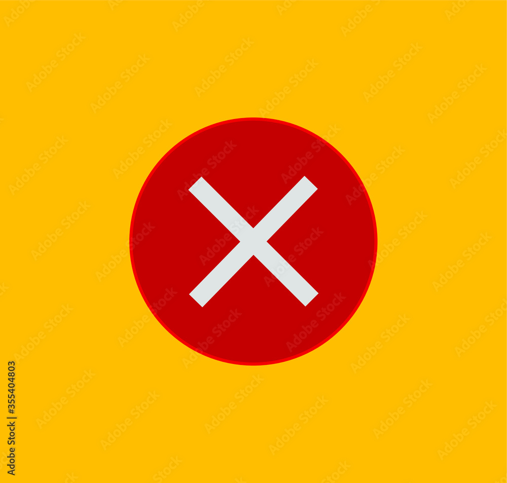 Check mark and X mark icon. illustration for web and mobile design. Check mark and X mark icon. illustration for web and mobile design.