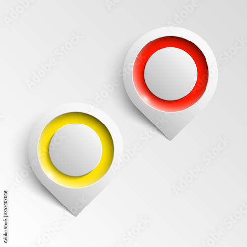 Free Download excellent set of colorful pointers to determine your location - GFXLoad