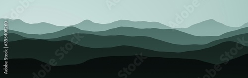 Valokuva creative hills peaks in night digitally made texture background illustration