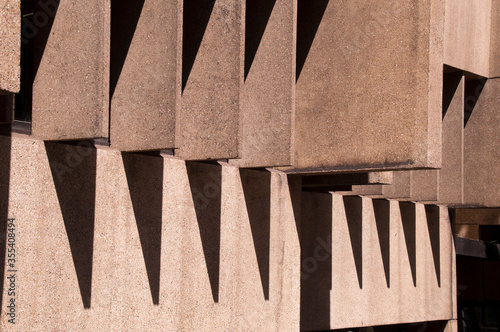 Sydney Australia, lines, angles and shadows created by sunshine on brutalist architecture  photo