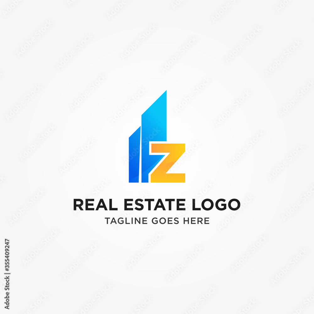 Simple and Modern Z Letter Real Estate Logo Template for Your Business Simple and Modern Z Letter Real Estate Logo Template for Your Business