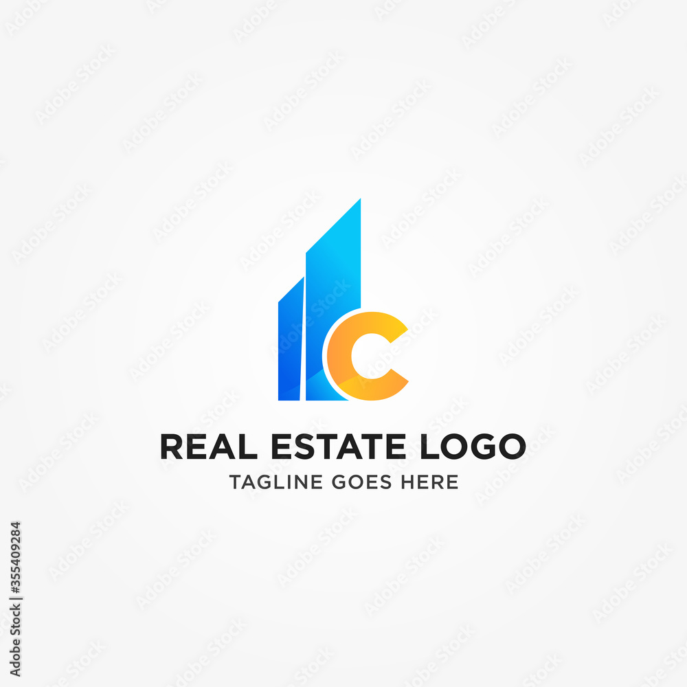 Simple and Modern C Letter Real Estate Logo Template for Your Business Simple and Modern C Letter Real Estate Logo Template for Your Business
