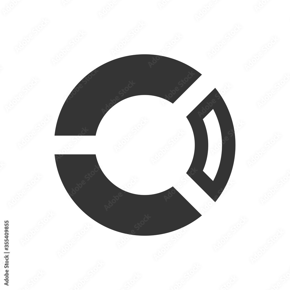 Fototapeta premium Pie Statistics Icon
