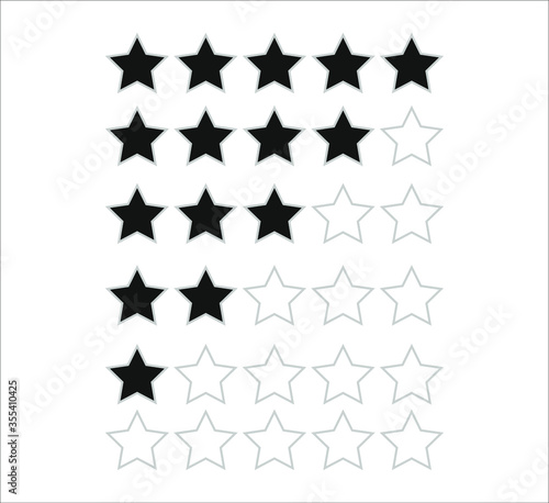 rating star icon. illustration for web and mobile design.