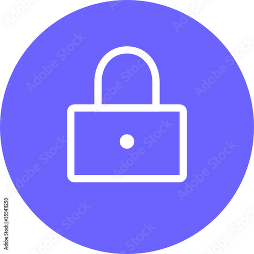 vector lock icon filled