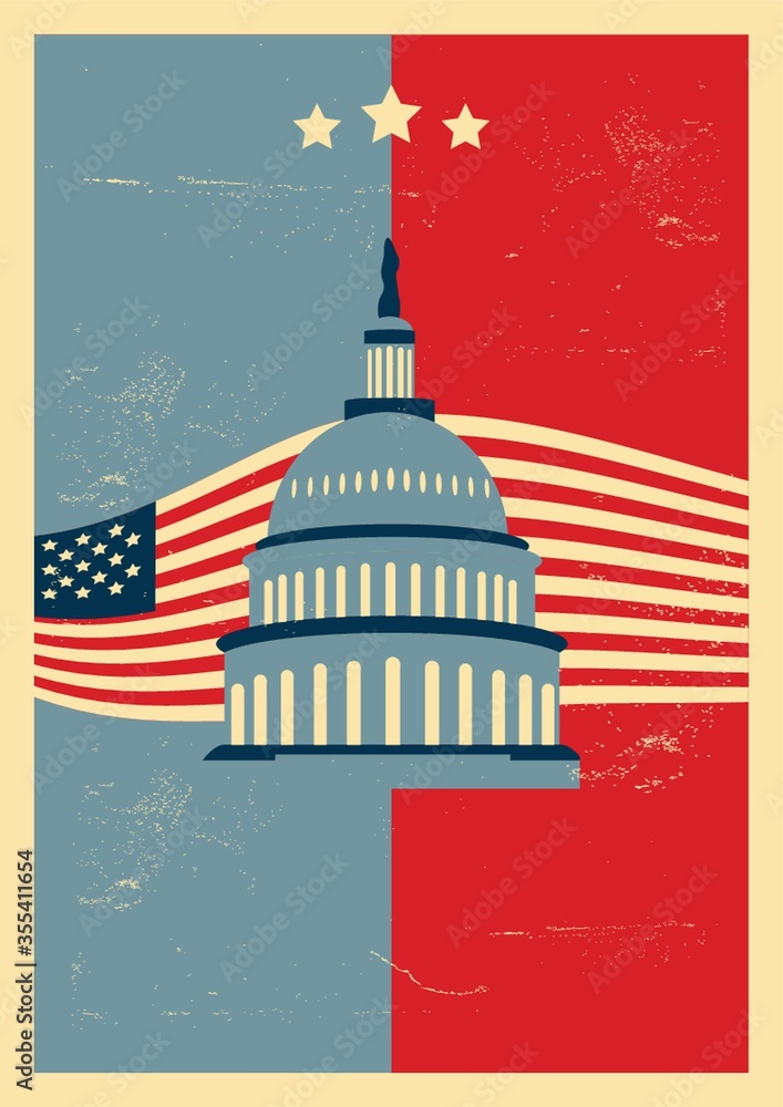 us capitol poster