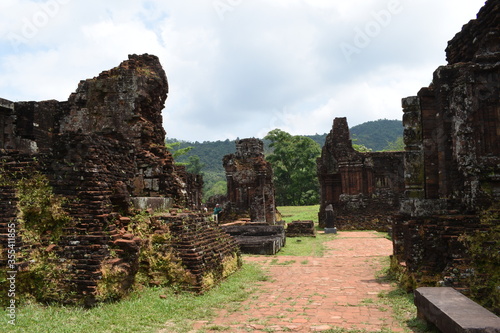 Ruin at My Son ruins in Vietnam