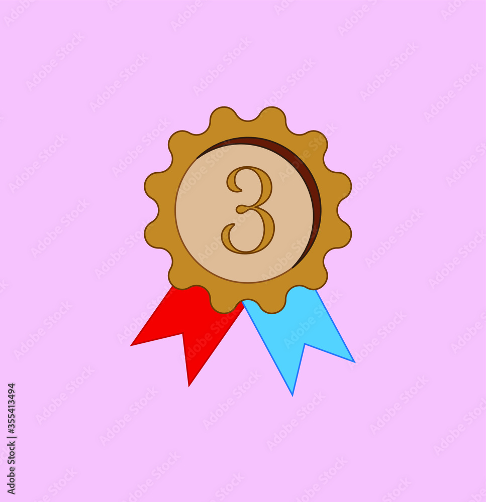 classification medal. illustration for web and mobile design. classification medal. illustration for web and mobile design.