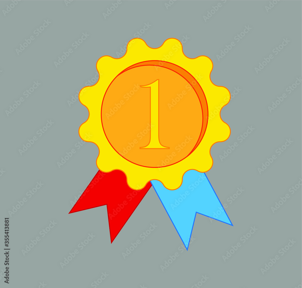 classification medal. illustration for web and mobile design. classification medal. illustration for web and mobile design.