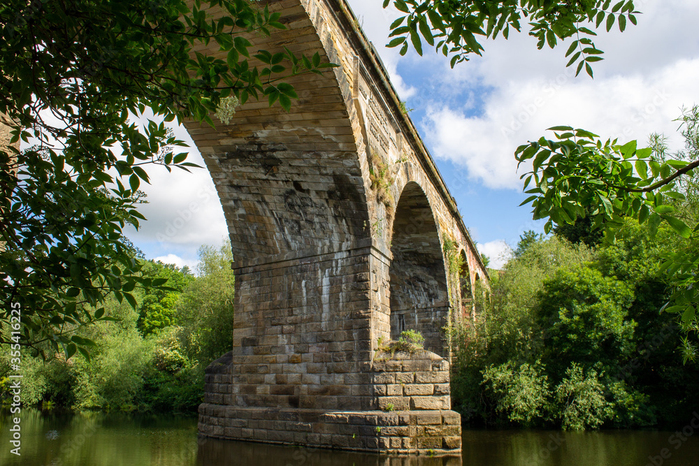 The Yarm Railway brick viaduct at Yarm, North Yorkshire