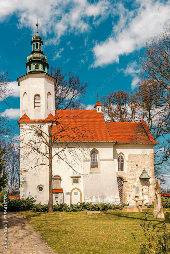 Old church of the Holy Salvator (Kościół Najświętszego Salwatora) in Krakow, Poland.