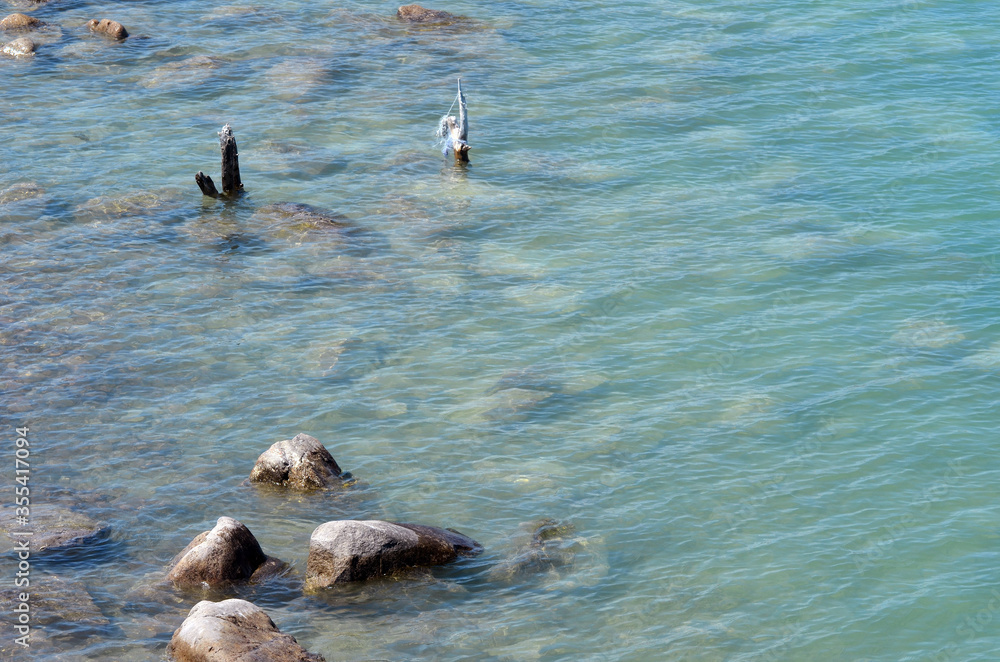 Fototapeta premium Balkhash lake, central Kazakhstan 