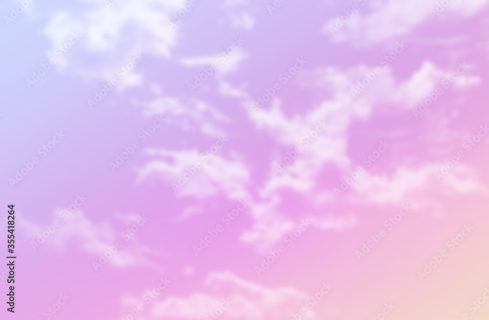 background soft cloud with a pastel multicolor gradient with bokeh, Yellow pink and blue color background soft cloud with a pastel multicolor gradient with bokeh, Yellow pink and blue color