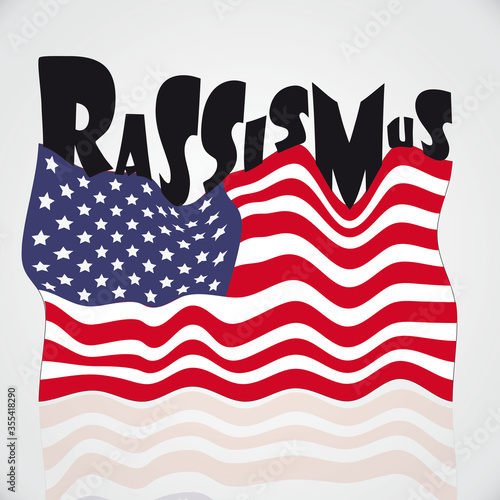 Amerika Flagge Rassismus