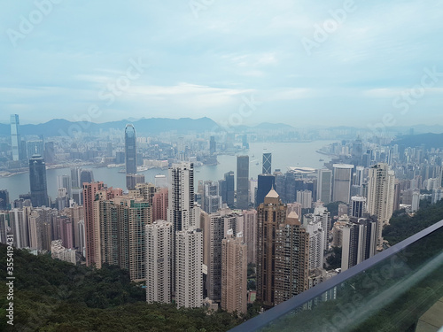 Hong Kong panorama  sky city from Victoria peak