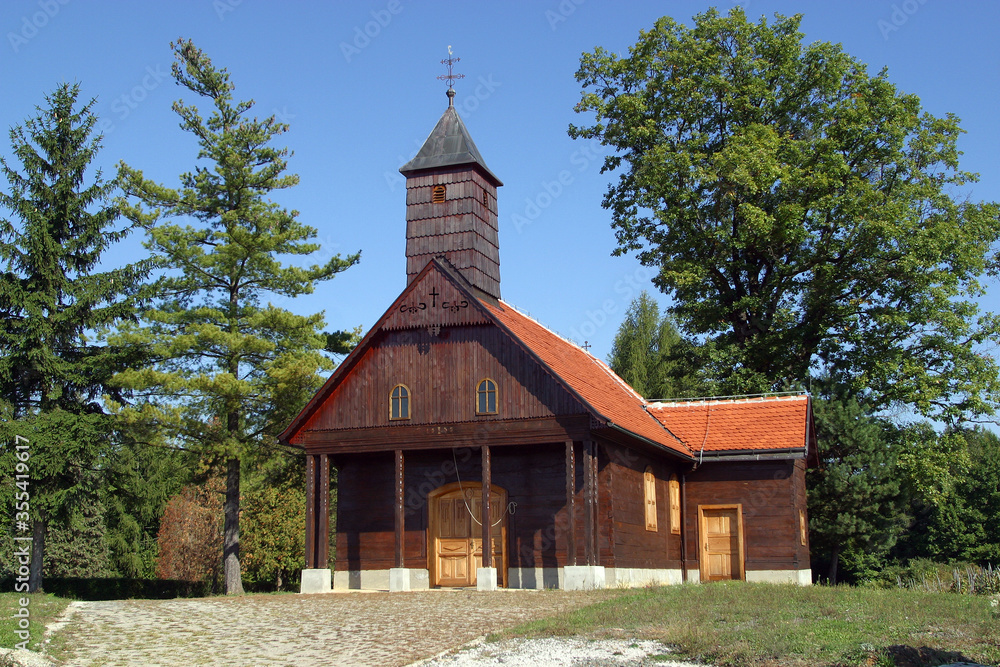 Wooden Chapel of the Holy Spirit in Lucelnica, Croatia Wooden Chapel of the Holy Spirit in Lucelnica, Croatia