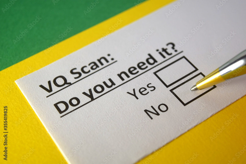 One person is answering question about VQ scan. One person is answering question about VQ scan.
