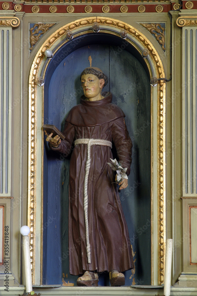 Altar of Saint Anthony of Padua at the Parish Church of Saint John the Baptist in Novo Cice, Croatia