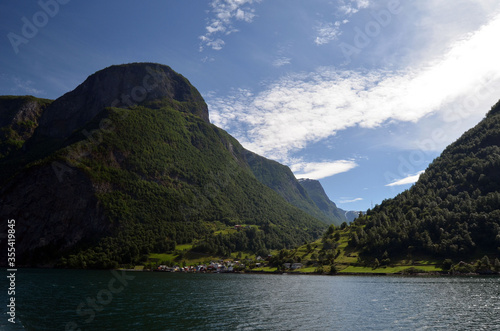 Sognefjord, Norway, Scandinavia. View from the board of Flam - Bergen ferry. © Sergey Kamshylin