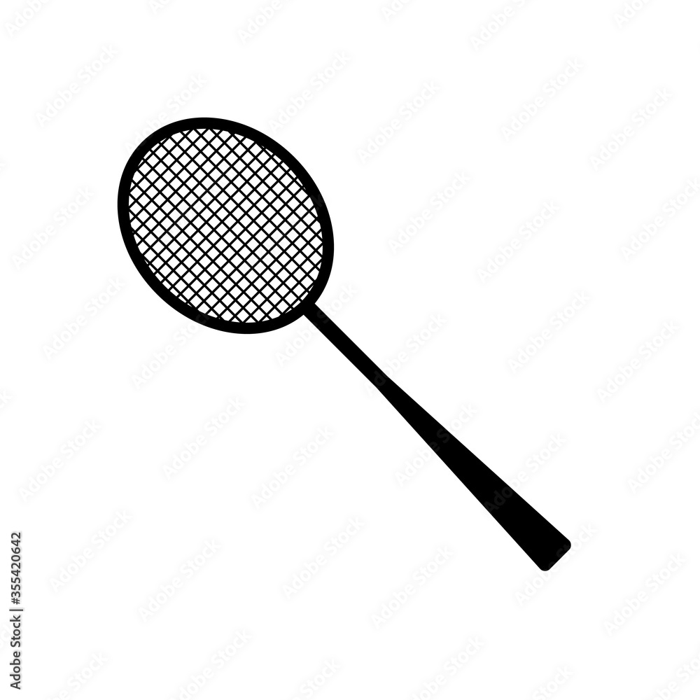 Badminton racket vector icon for sports apps and websites. A creative and professional illustration.Color editable. Badminton racket vector icon for sports apps and websites. A creative and professional illustration.Color editable.