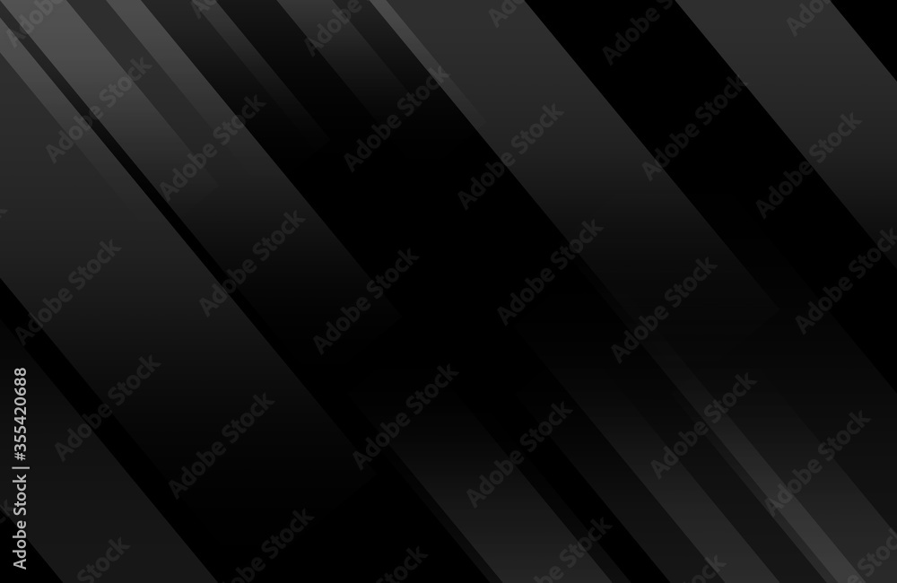 Black abstract background. Modern shape concept