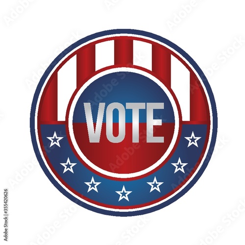 usa vote badge