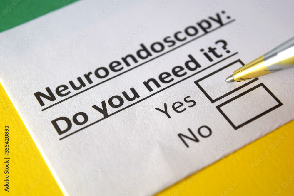 One person is answering question about neuroendoscopy One person is answering question about neuroendoscopy
