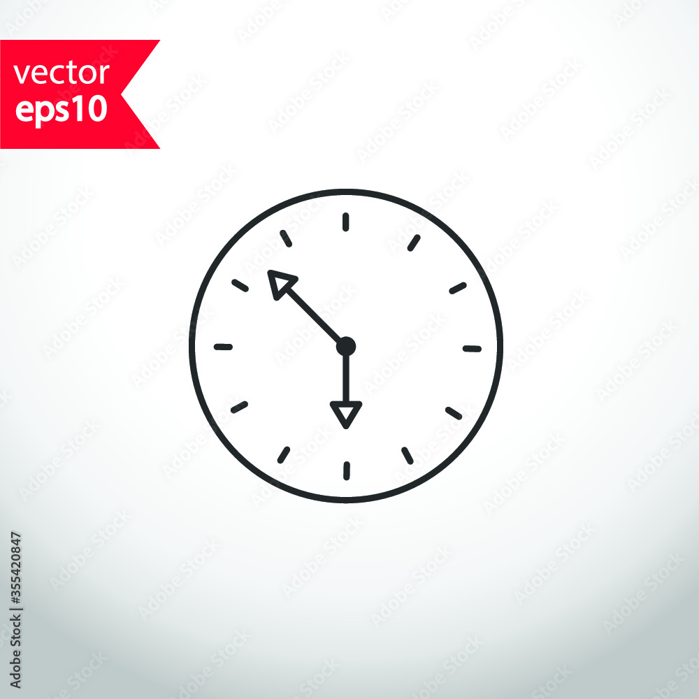 Alarm clock icon. Time vector sign. Clock flat sign design. Clock vector symbol pictogram Alarm clock icon. Time vector sign. Clock flat sign design. Clock vector symbol pictogram