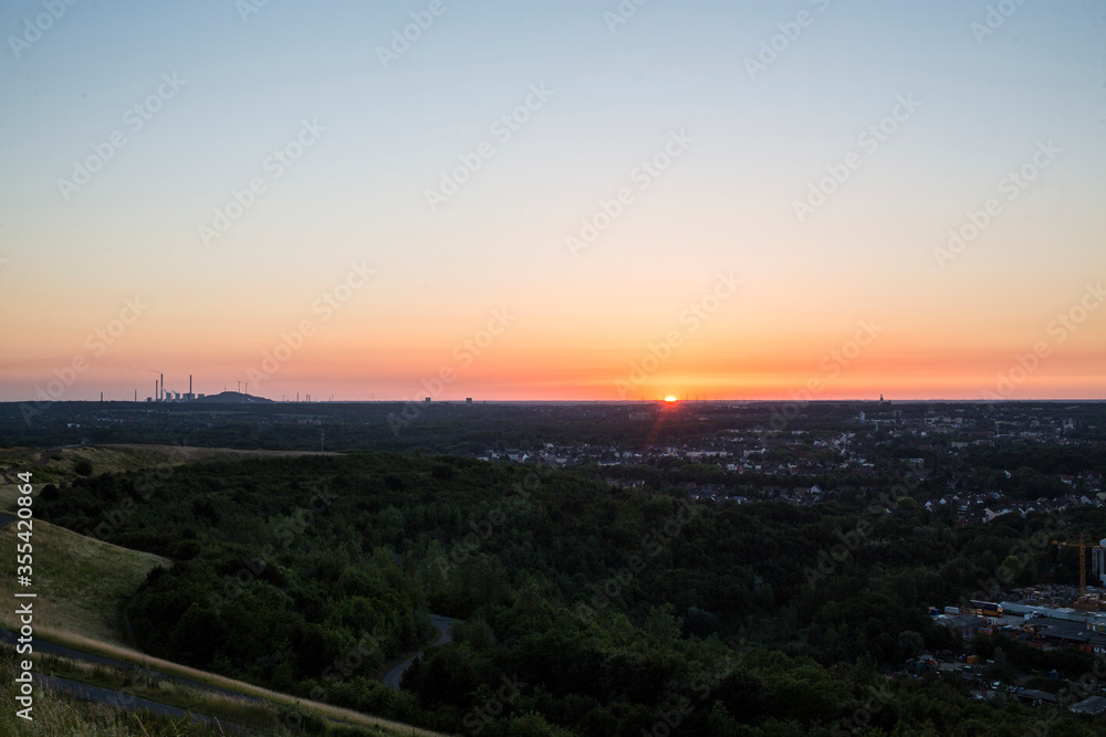 Dump landscape with impressive panoramic view and great art objects Dump landscape with impressive panoramic view and great art objects