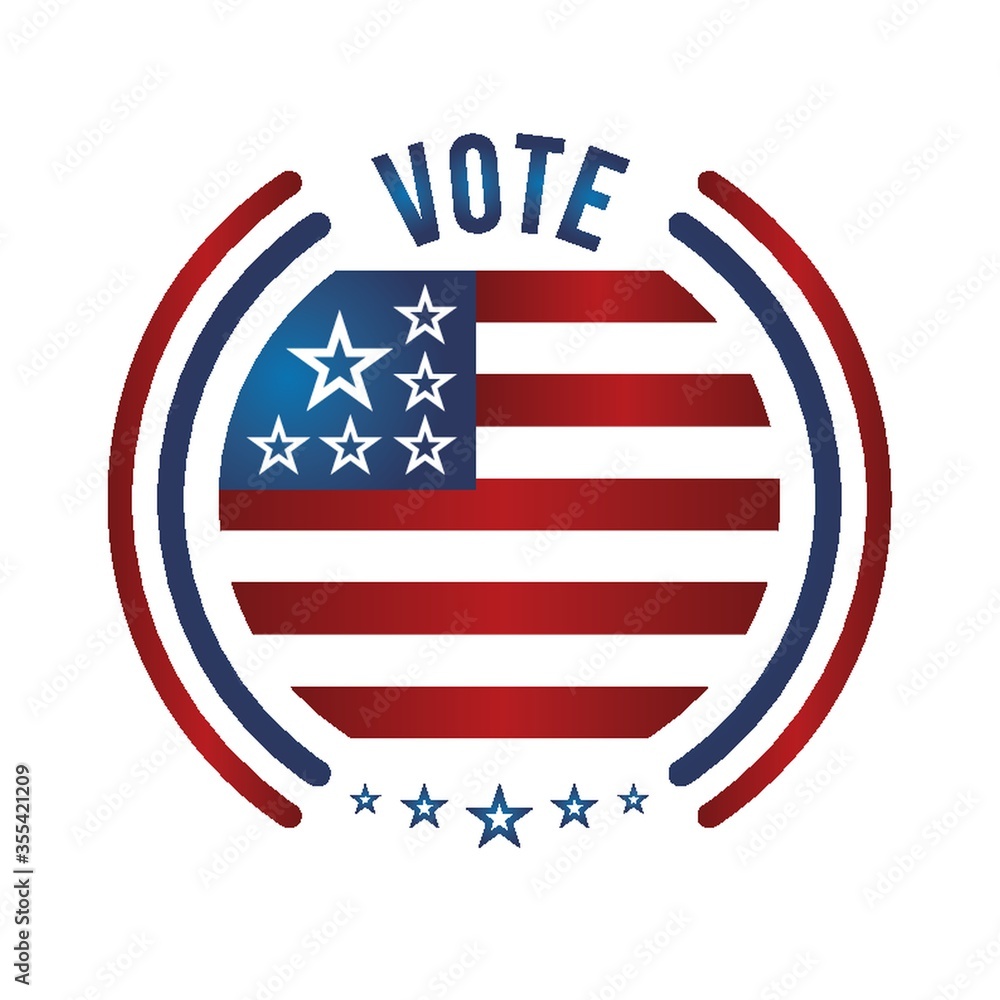 usa vote badge