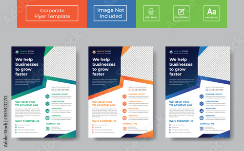 Corporate Flyer Design , Business Flyer Template vector design for Brochure, Annual Report, Magazine, Poster, Corporate Presentation, Portfolio, Flyer, layout leaflet promotion marketing flyer