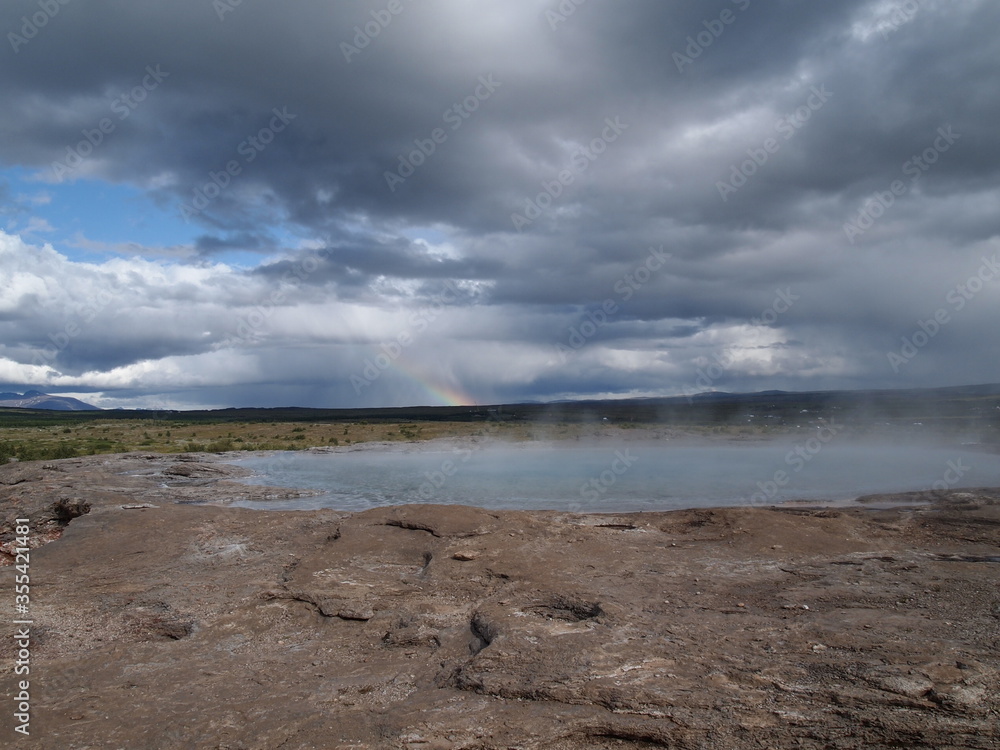 storm clouds over the sea