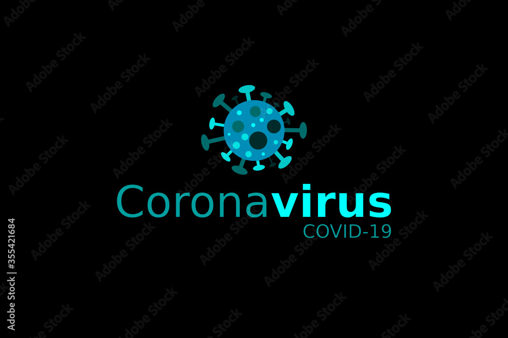 Covid-19 Coronavirus concept inscription typography design logo. World Health organization WHO introduced new official name for Coronavirus disease named COVID-19, dangerous virus vector illustration Covid-19 Coronavirus concept inscription typography design logo. World Health organization WHO introduced new official name for Coronavirus disease named COVID-19, dangerous virus vector illustration