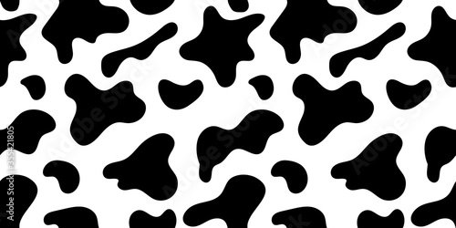 vector image of a cow pattern