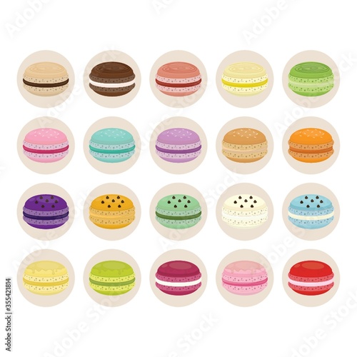 collection of macarons