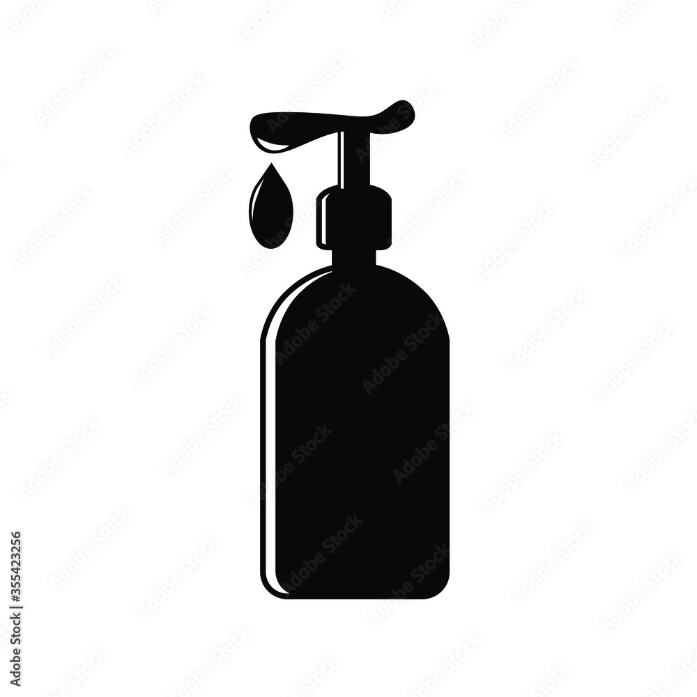 Liquid soap, lotion, cream, shampoo icon. Vector flat symbol of shower gel . Liquid soap, lotion, cream, shampoo icon. Vector flat symbol of shower gel .